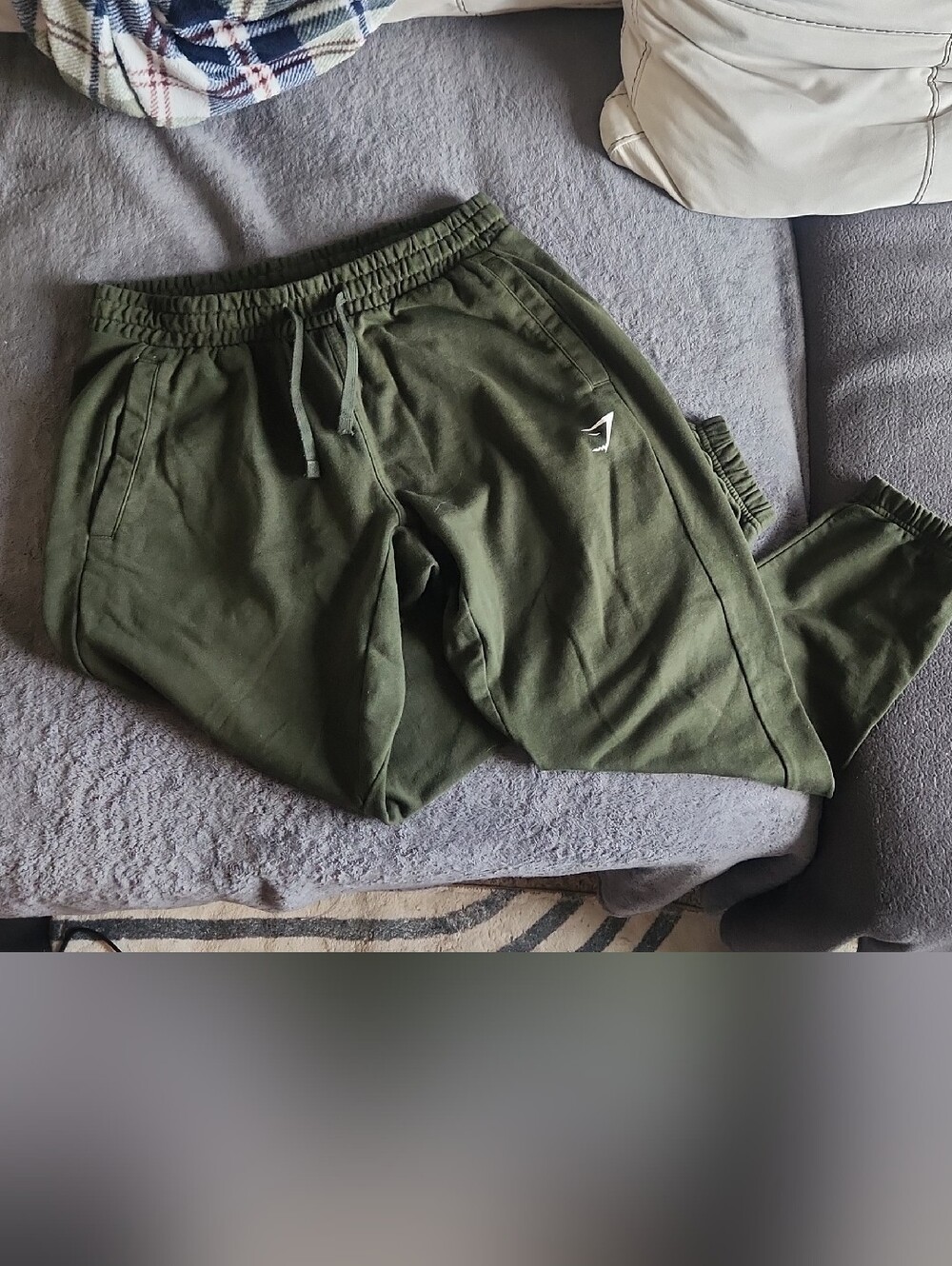 Gymshark Olive Joggers in Deep Green